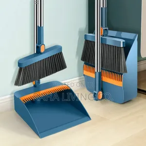 2-in-1 Foldable Rotating Broom Dustpan Set | 3 Colours