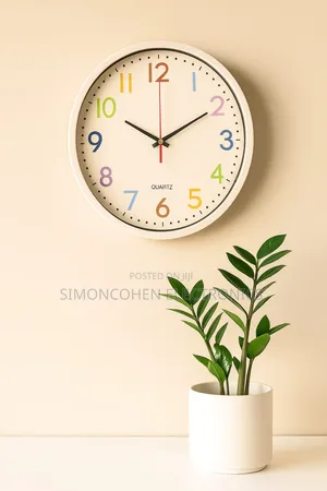 30cm Rainbow Font Quartz Wall Clock