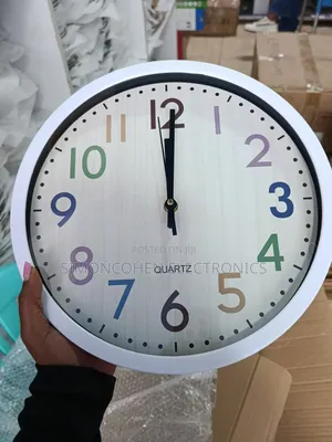 30cm Rainbow Font Quartz Wall Clock
