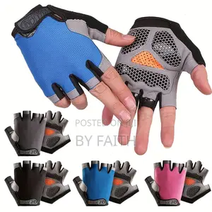 Gym Anti Slip Half Finger Gloves Breathable Dumbbells.