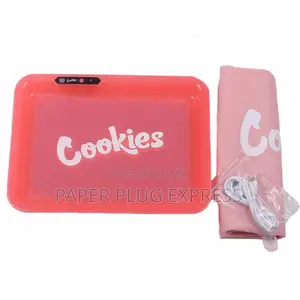 Cookies Led Rolling Tray Pink