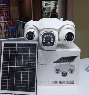 4g Triple Lens Solar Security Camera V380