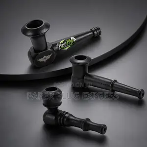 Rustic Black Wooden Hand Pipe