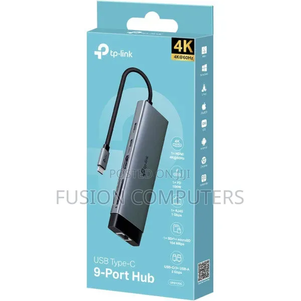 Tp-Link Tl-Uh9120c 9-in-1 Usb-C 9 Port Hub