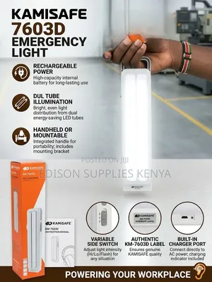 Lamps Kamisafe Rechargeable Torch Portable Emergency Light Km-7603d