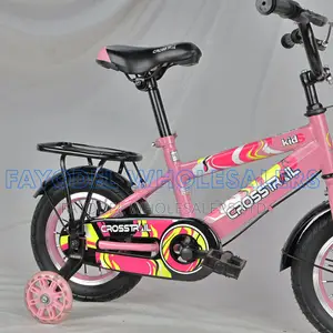 Crosstrail Kids Bicycle Size 12 – Pink Bike With Training Wheels