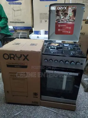 Mika Oryx Standing Cooker, 50cm X 60cm, 3 Gas Pool