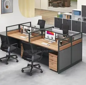 Modern Office Workstation for Four