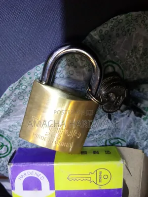Tri-cycle Padlock With Brass Finish