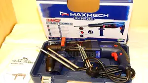 Maxmech Rh800-26d 800w SDS Plus Rotary Hammer Drill With Chisels
