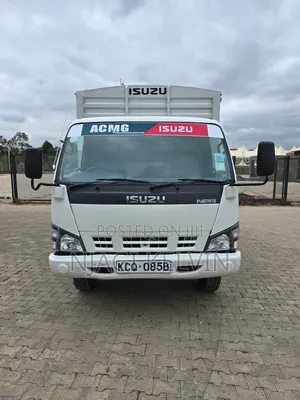 White Isuzu NPR