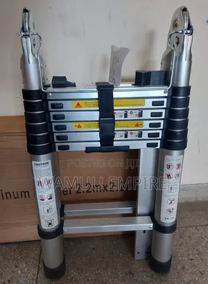 2.2m X 2.2m Double-Sided Telescopic a-Frame Aluminium Ladder.