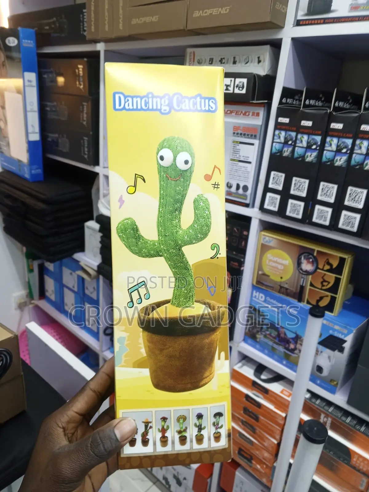 Interactive Dancing Cactus Toy With Voice Mimic Function