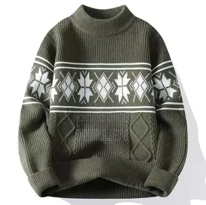 Maple Pattern Knit Sweaters