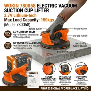 Wokin Electric Vacuum Suction Cup Glass Lifter Suck Dent Puller 150kg