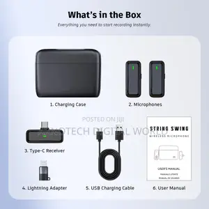 T68 Noise Reduction Lapel Lavalier Microphone With Charging Case