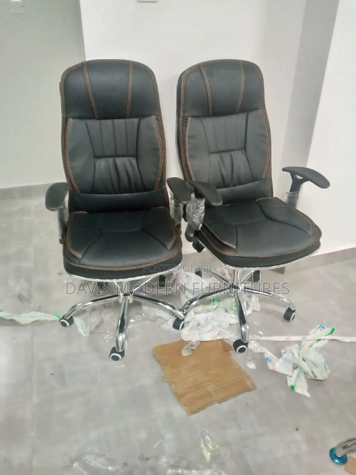 Black Leather Office Chairs