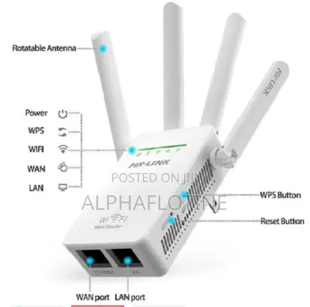 Multi-Mode Operation Wifi Amplifier-Pix-Link Wi-Fi Repeater/Router/Ap