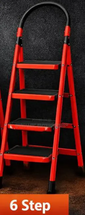 Kroma Red Aluminium Ladders 6 Step