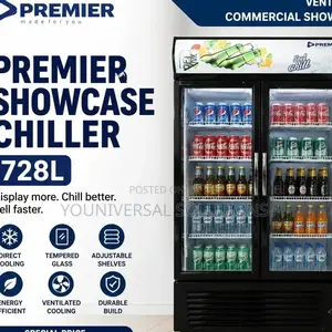 728litres Premier Showcase Two Door Refrigerator Chiller