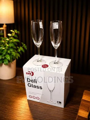 Elegant Long Flute Champagne Glass
