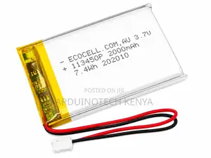 Lipo Battery 2000mah 3.7v 113450 Rechargeable.