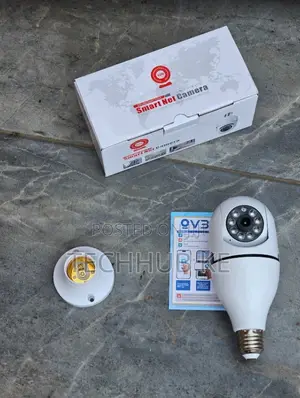 Bulb CCTV PTZ Camera Wifi 360° Security Camera With Mobile App