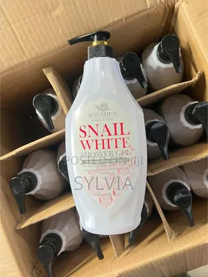 Roshun Shower Snail White Whitening Skin ,Repair Shower Gel