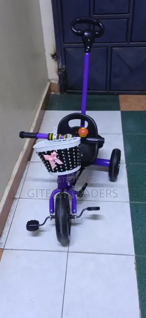 Kids Tricycle With A Push Handle