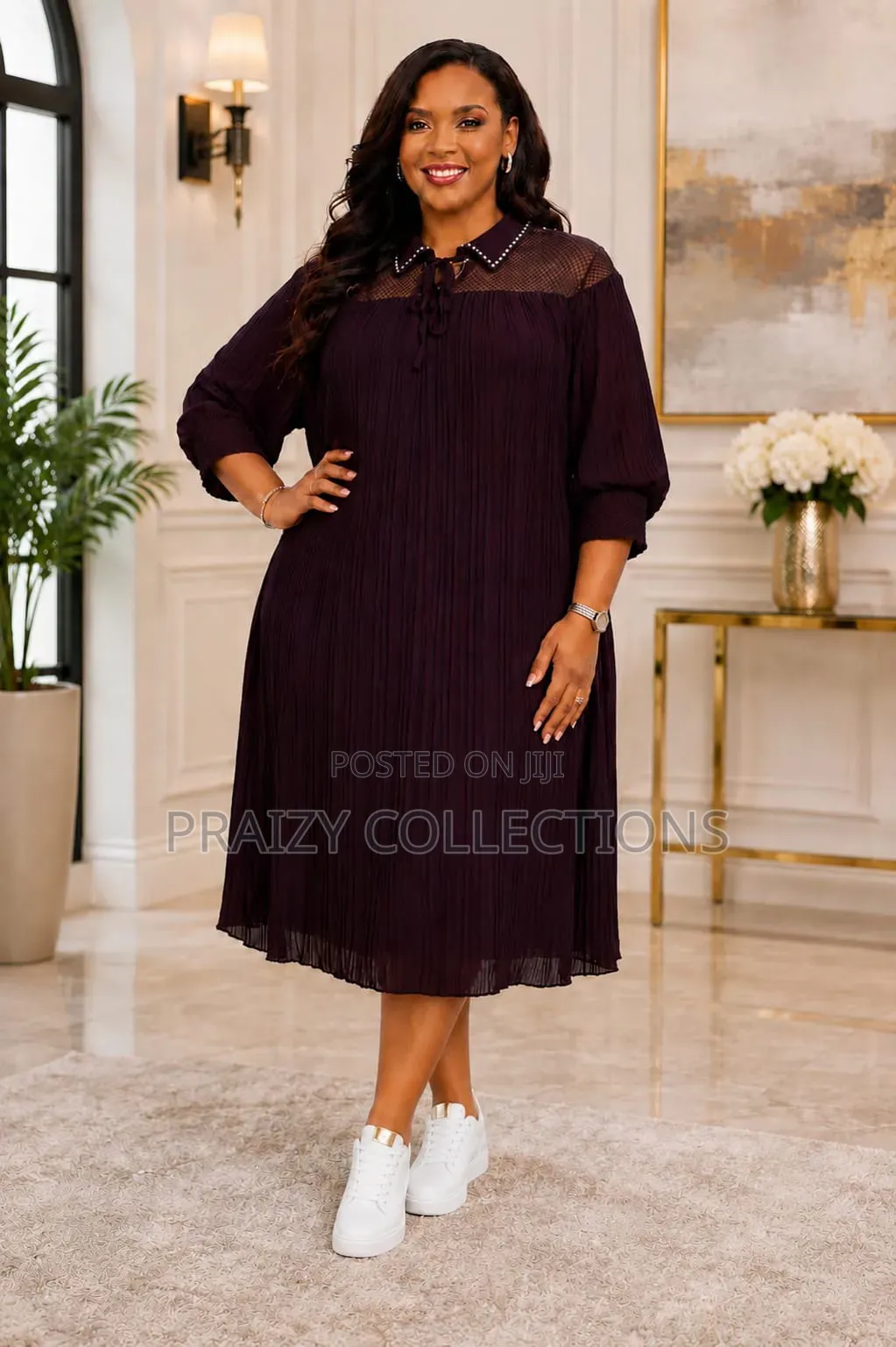 Classy Chiffon Dress -
M-2xl