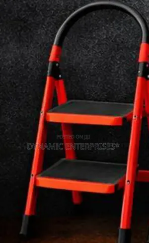 Kroma Red Aluminium 2 Step Ladder