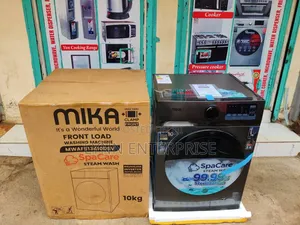 *Mika Washing Machine 10kg Front Load Wash and Spin