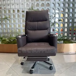 Office Leather Chair With Footrest