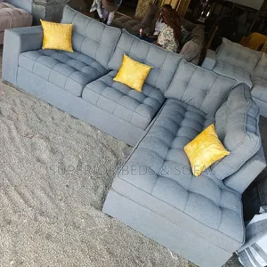 5 Seater Slate Grey Corner Sofa: Offer!