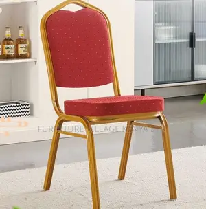 Stackable Metal Frame Upholstered Banquet Chair