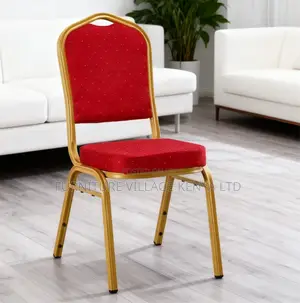 Stackable Metal Frame Upholstered Banquet Chair