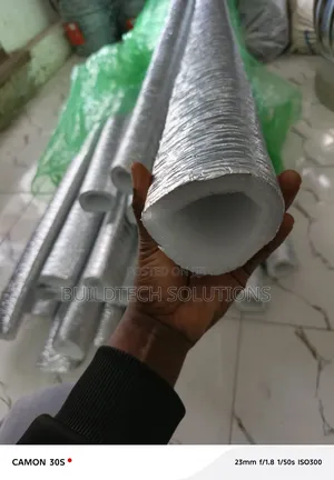 2" (50mm) Foil Pipe Insulation – Energy Saving