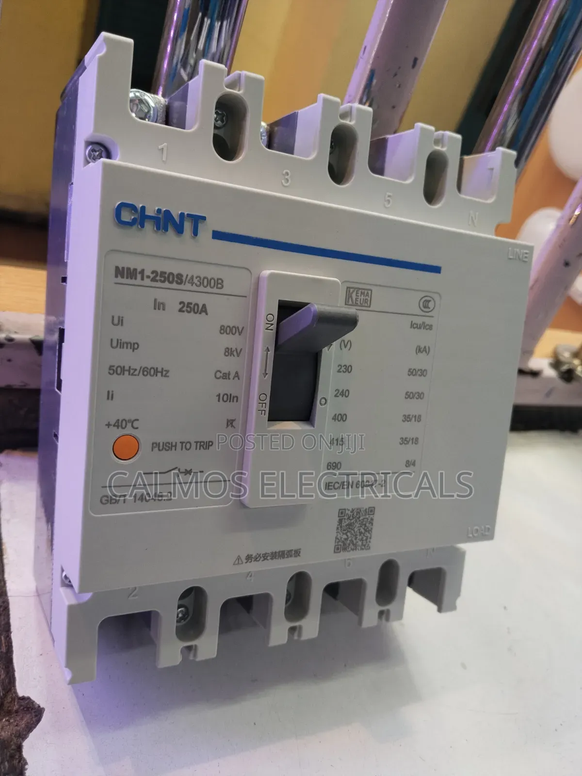 250a McCb 4pole Chint, McCb 4pole Chint
