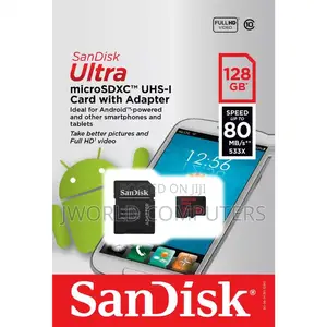 Sandisk Ultra Microsd Class 10 100mbps 128gb Without Adapter