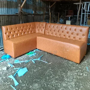 Restaurant Couch or Waiting Couch, Gold Colour 