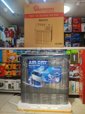 10kgs Twin Tub With Air Dryer Rw215 Ramtons Washing Machine.