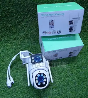 One Fixed Wide-Angle and One Motorized PTZ Wireless Dual Lens Camera