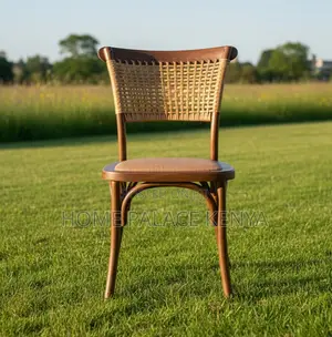 Wedding Chair: Premium Wooden Chair With Rope Wooven Back