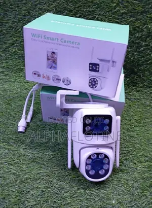 Dual-Lens Icsee Ip Camera Both Wifi Wired (Ethernet/Rj45) Connectivity