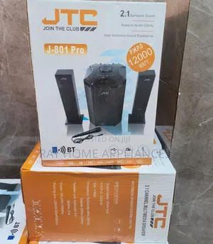 JTC Mtungi 2.1ch Hometheatre-Bt/Fm/Usb-12,000w-System