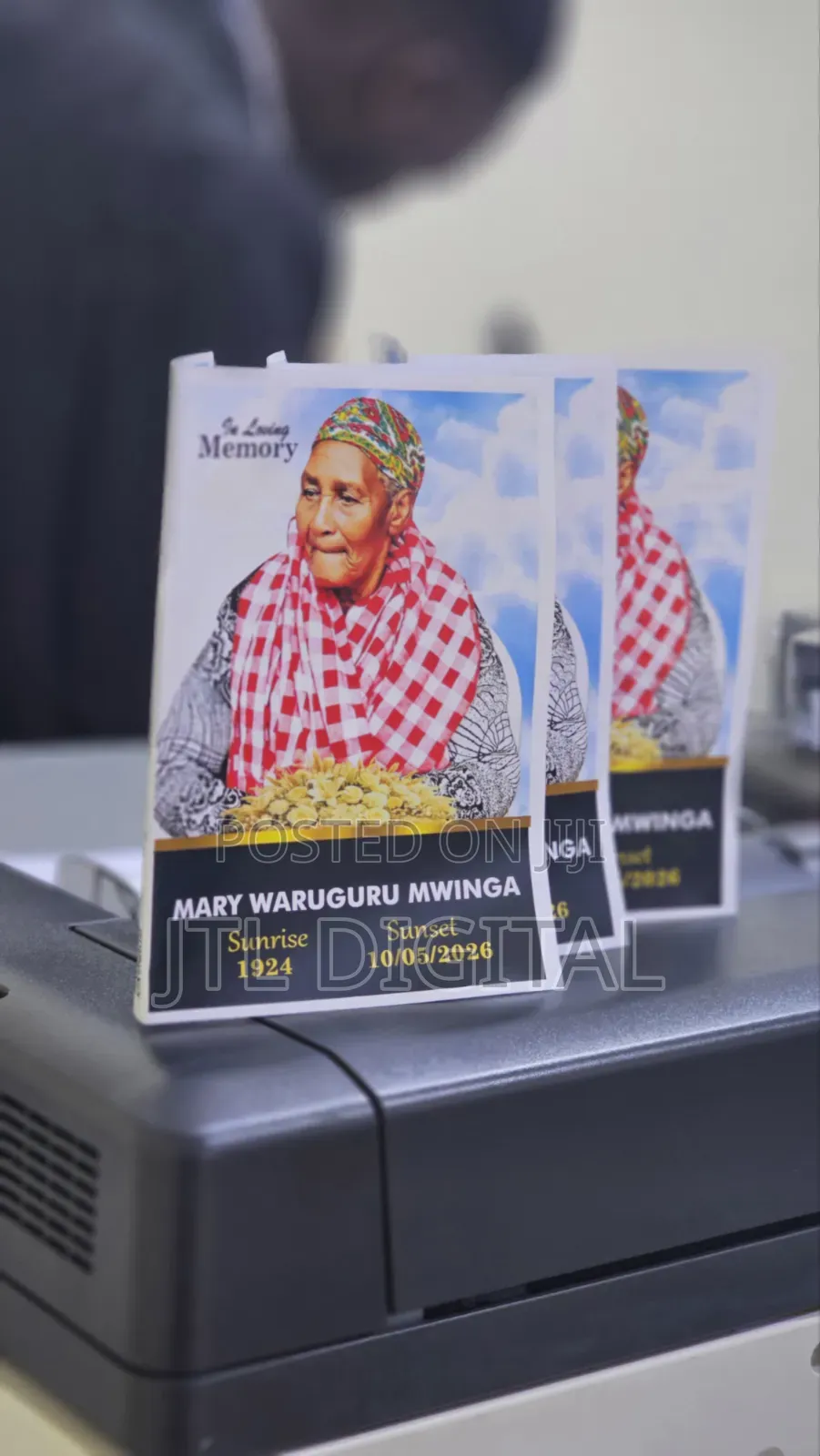 Full Colour Eulogy Printing