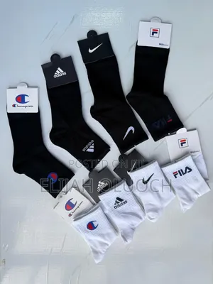 Quality Designer Socks ,Black and White