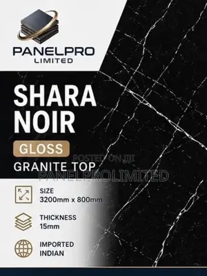 Shara Noir Gloss Granite Top (Kitchen Tops)