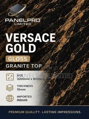 Versace Gold Gloss Granite Top (Kitchen Tops)