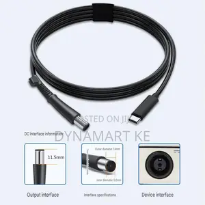 Usb C to Hp 7.4x5.0mm Laptop Charging Cable Pd 65w 20v 3a